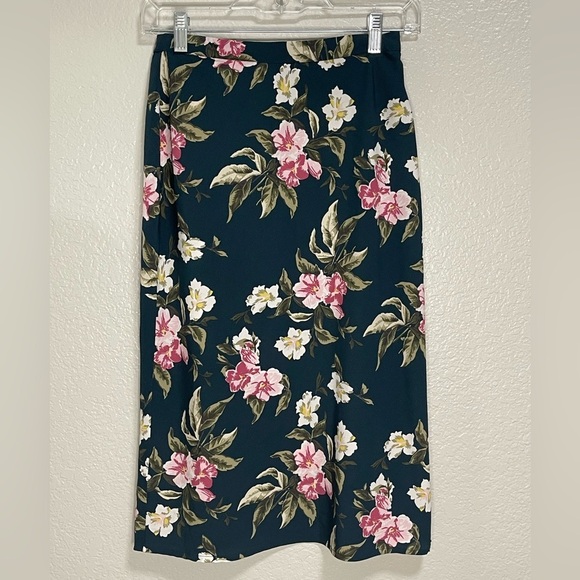 Volcom ‘I’m a Leo’ High Waisted Midi Floral Polyester Skirt Size XS - Picture 2 of 4